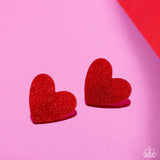 Sparkly Sweethearts - Red Earring