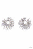 Fancy Fireworks - White Earring