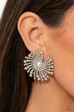 Fancy Fireworks - White Earring