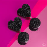 Spherical Sweethearts - Black Earring