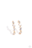 Sliding Shimmer - Gold Earring