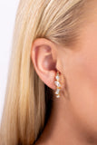 Sliding Shimmer - Gold Earring