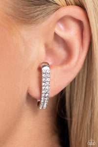 Sliding Series - White Earring