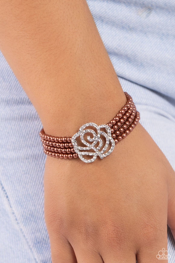 Regal Rose - Brown Bracelet