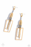 Clear the SQUARE - Gold Earring