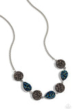 Druzy Demand - Silver Necklace