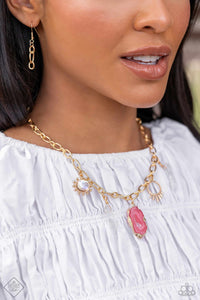 Geode Glam - Pink Necklace