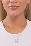 Leave Your Initials - Gold - H Necklace