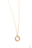 Leave Your Initials - Gold - O Necklace