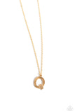 Leave Your Initials - Gold - Q Necklace