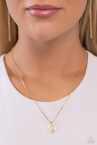 Leave Your Initials - Gold - Q Necklace