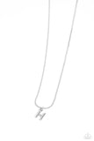 Seize the Initial - Silver - H Necklace