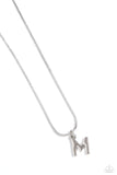 Seize the Initial - Silver - M Necklace