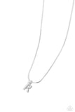 Seize the Initial - Silver - R Necklace