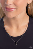 Seize the Initial - Silver - R Necklace