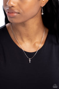 Seize the Initial - Silver - T Necklace