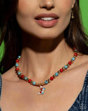 Speckled Story - Red Necklace