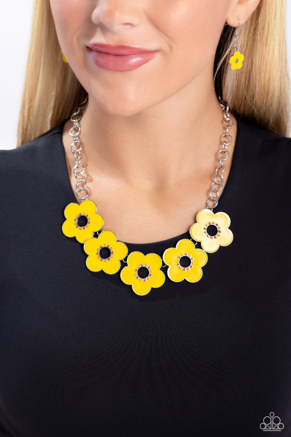 Cartoon Couture - Yellow Necklace