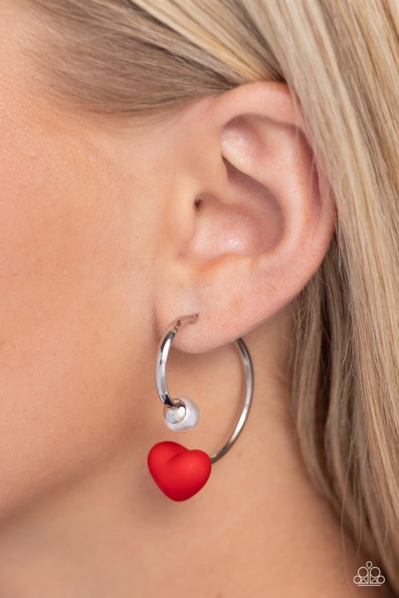 Romantic Representative - Red Earring