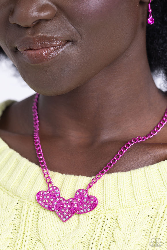 Low-Key Lovestruck - Pink Necklace