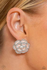 Suave Sensation - White Earring