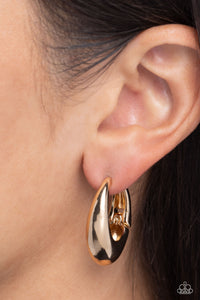 Oval Official - Gold Earring