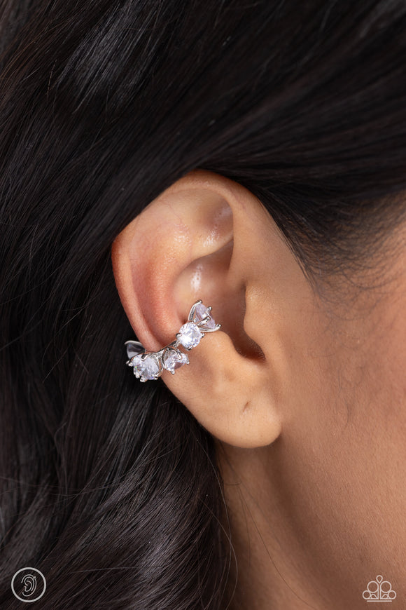 Breathtaking Blend- White Earring
