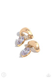 Twisting Teardrop-Gold Earring