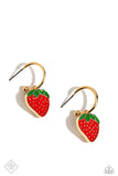 Fashionable Fruit - Gold Earring