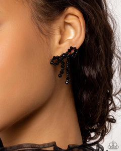 The BOW Must Go On - Black Earring