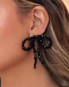 Butler Bowtie - Black Earring