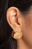 Seashell Surprise - Gold Earring