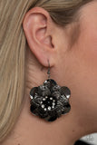 Midnight Garden- Black Earring