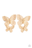 Blushing Butterflies - Gold Earring