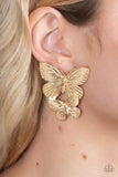 Blushing Butterflies - Gold Earring