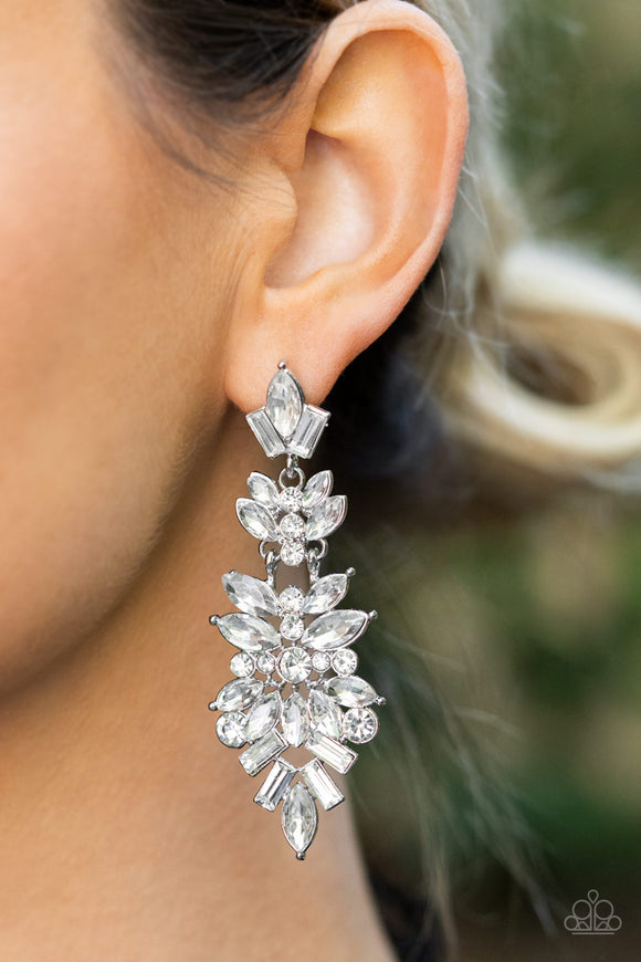 Frozen Fairytale - White Earring