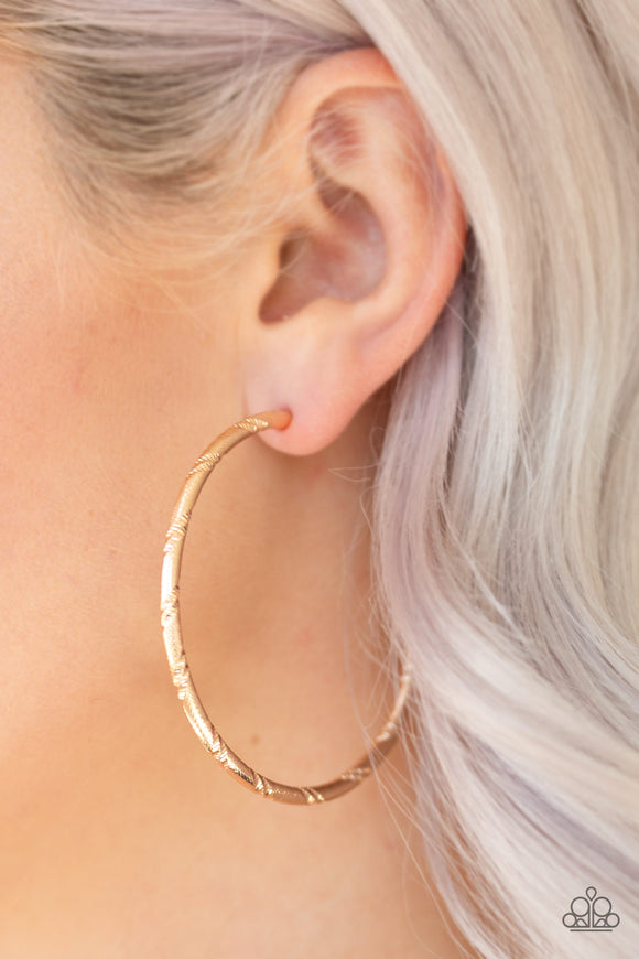 A Double Take- Gold Earring
