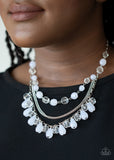 Awe-Inspiring Iridescence- White Necklace