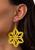 Bahama Blossoms - Yellow Earrings