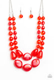 Beach Glam- Red Necklace