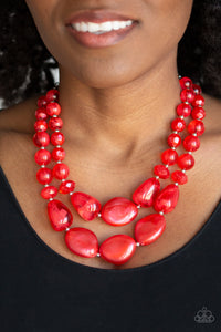 Beach Glam- Red Necklace