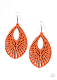 Bermuda Breeze - Orange Earring