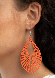 Bermuda Breeze - Orange Earring