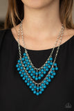 Bubbly Boardwalk - Blue Necklace