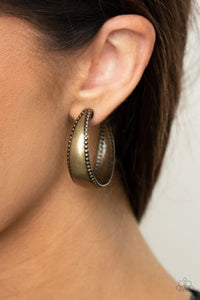 Burnished Benevolence - Brass Earring