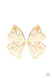 Butterfly Frills - Gold Earring