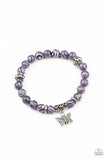 Butterfly Wishes - Purple Bracelet