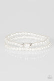 Cambridge Chic- White Bracelet