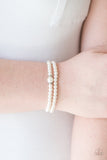 Cambridge Chic- White Bracelet