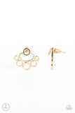 Completely Surrounded-Gold Post Earring